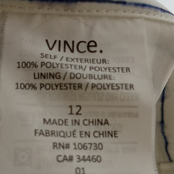 Vince ⭐️ Host Pick ⭐️ White/ Blue Pleated Skirt - Picture 8 of 10